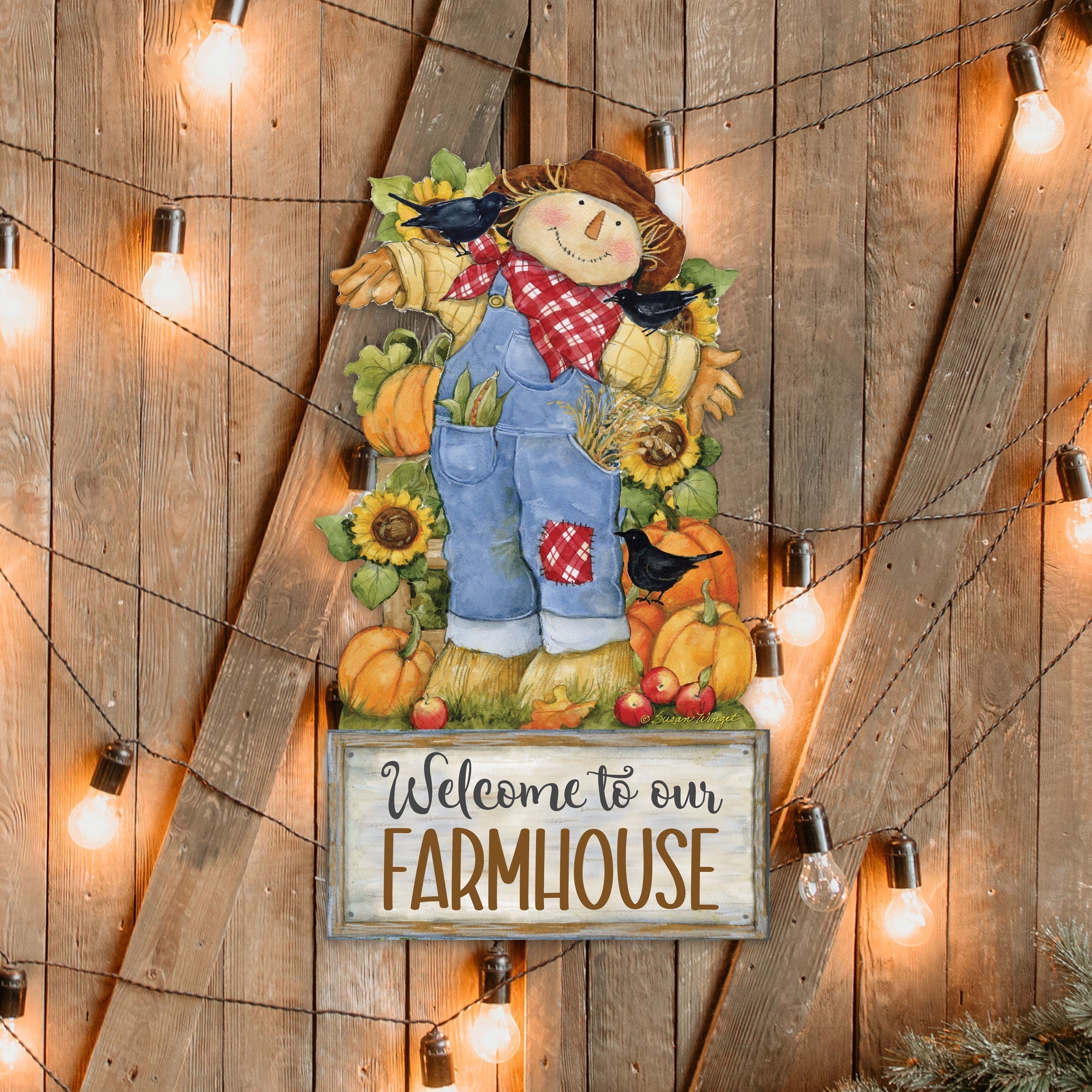 Farmhouse Door Hanger Fall Decoration