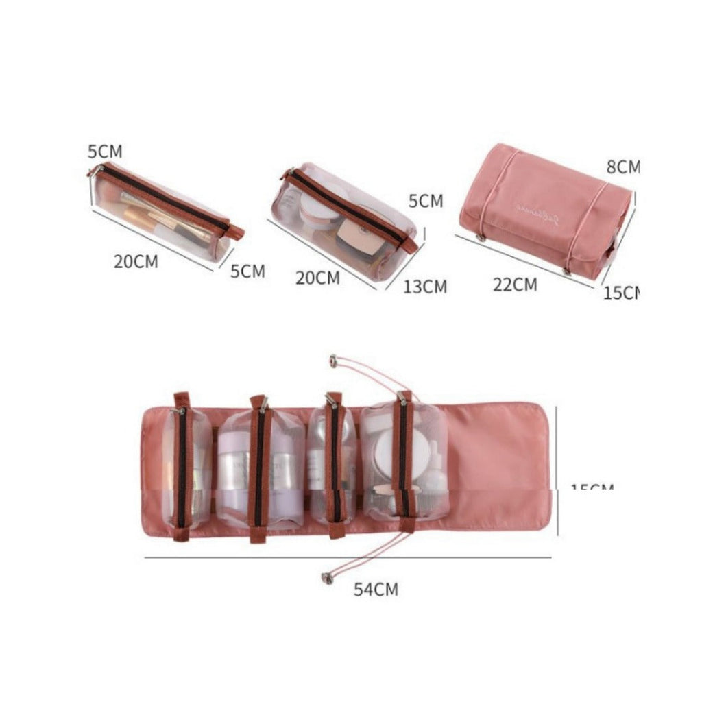 Travel portable large capacity makeup bags
