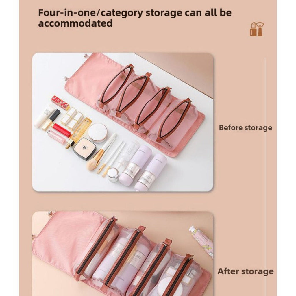 Travel portable large capacity makeup bags