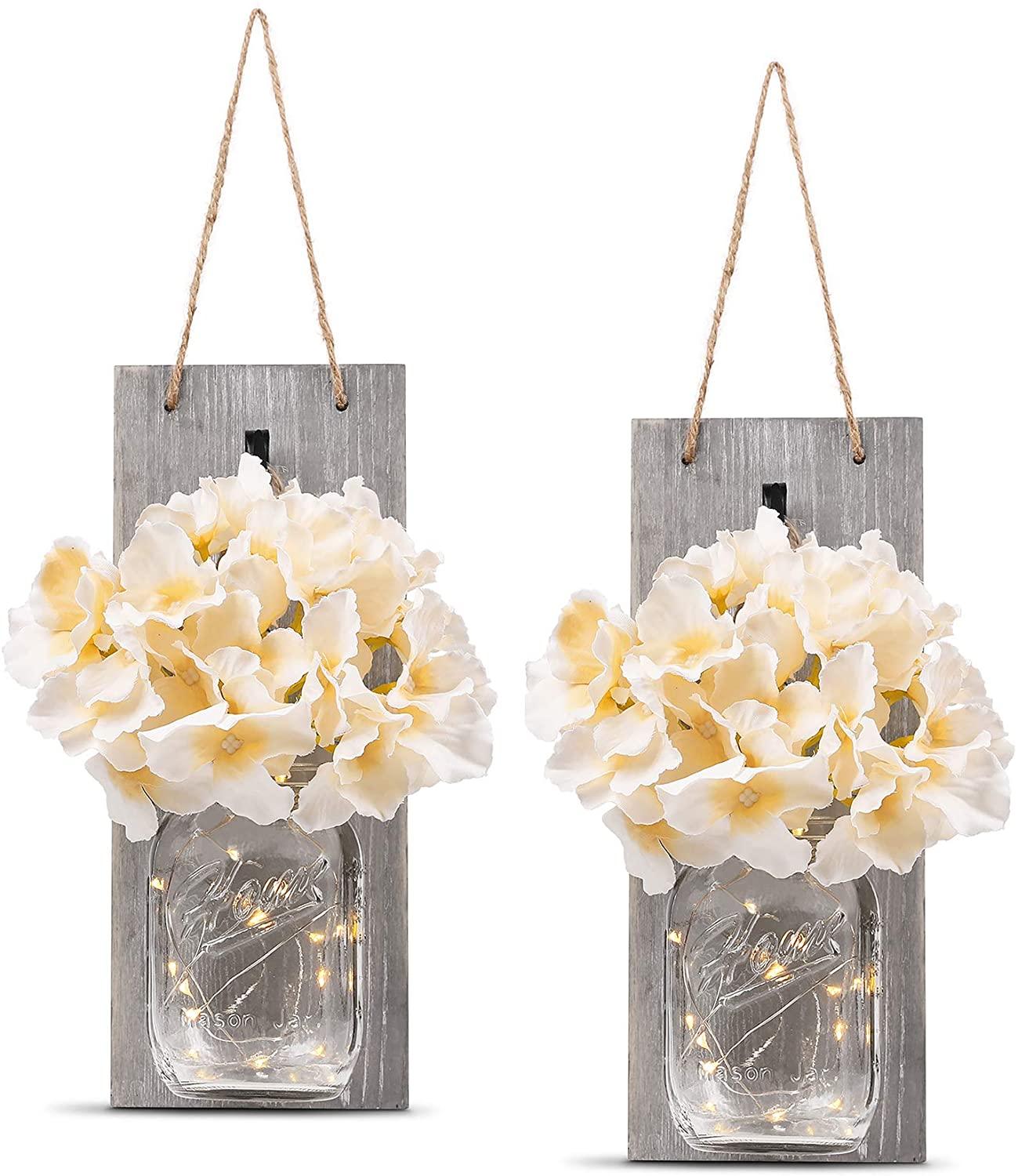 2 Pack Rustic  Jar Fairy Strip Lights