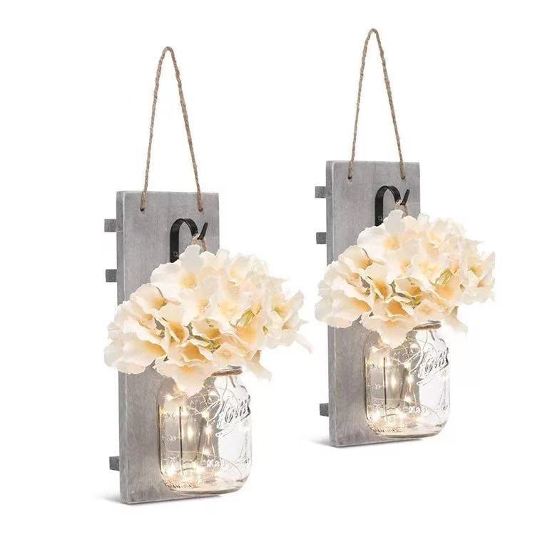2 Pack Rustic  Jar Fairy Strip Lights