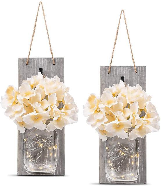 2 Pack Rustic  Jar Fairy Strip Lights