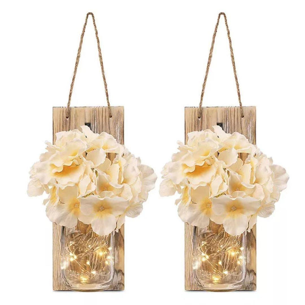 2 Pack Rustic  Jar Fairy Strip Lights