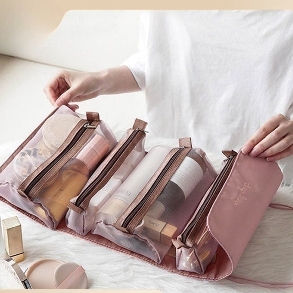 Travel portable large capacity makeup bags