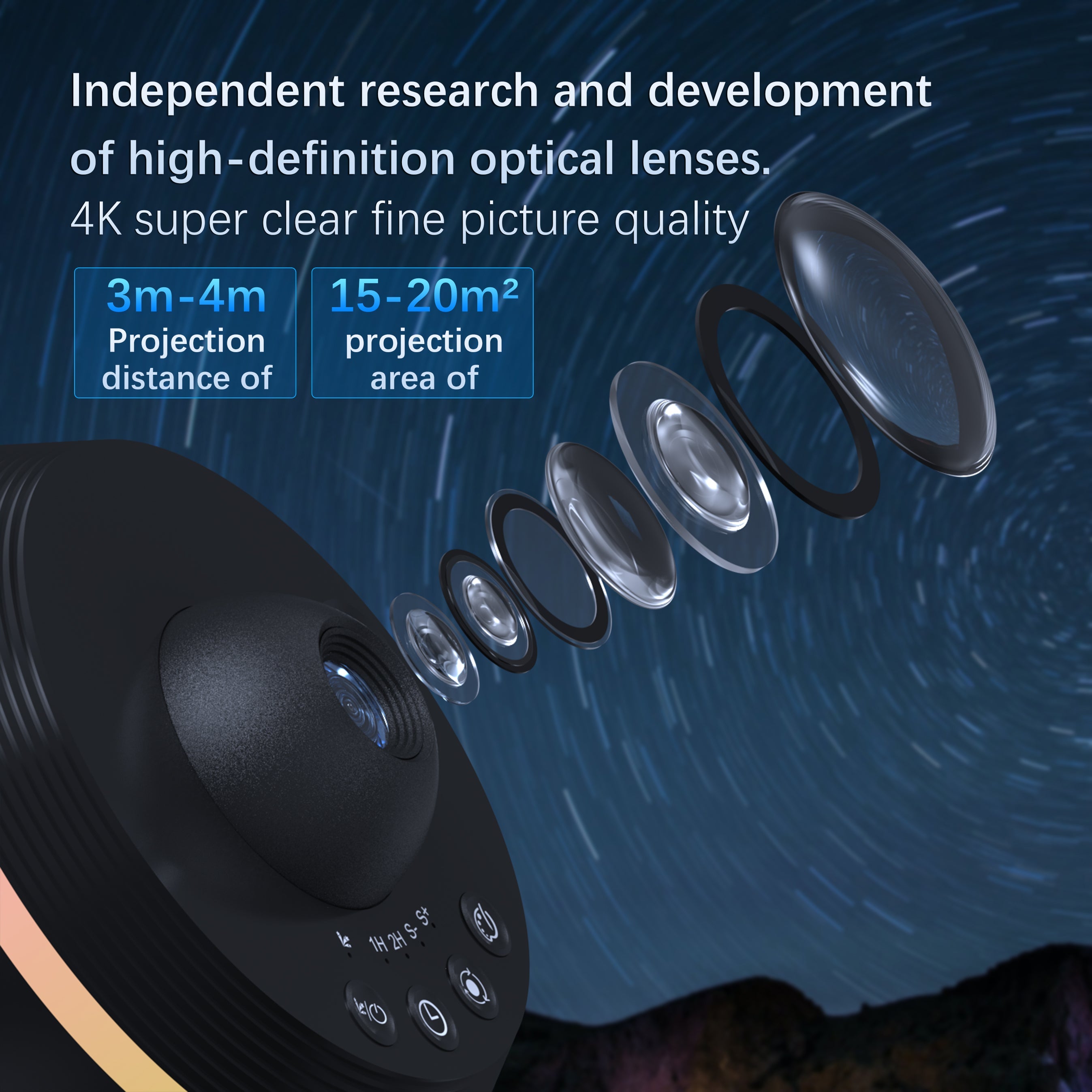 Planetarium Projector Pro for Bedroom, 13 in 1 Star Projector Galaxy Light