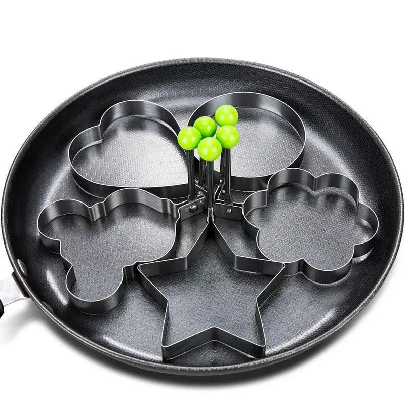 5Pcs Stainless Steel Fried Egg Mold Pancake Mold