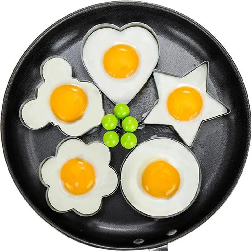 5Pcs Stainless Steel Fried Egg Mold Pancake Mold