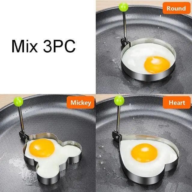 5Pcs Stainless Steel Fried Egg Mold Pancake Mold