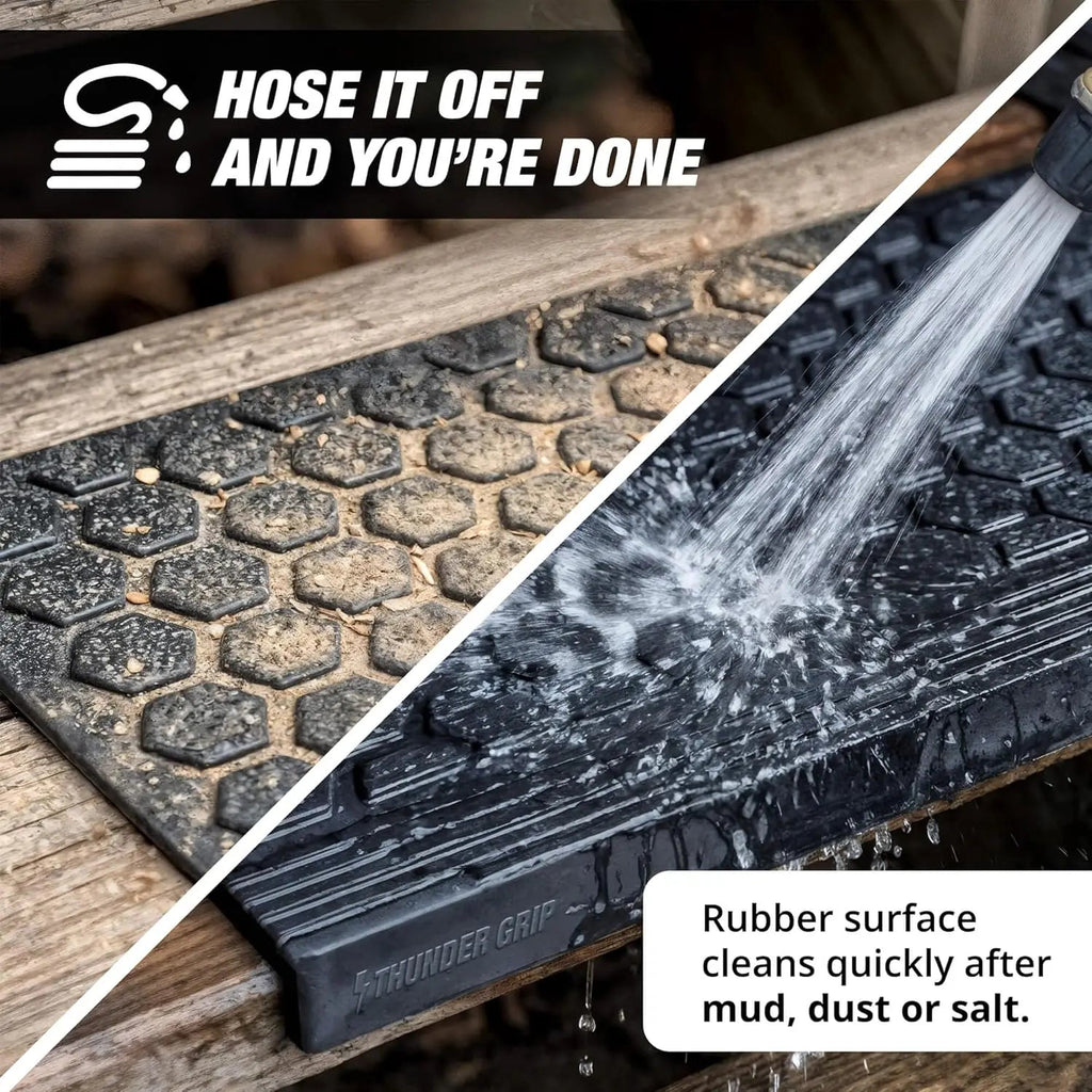 Thunder Grip Heavy-Duty Rubber Stair Treads for Outdoor