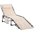 Outsunny - Padded Folding Chaise Lounge Chair
