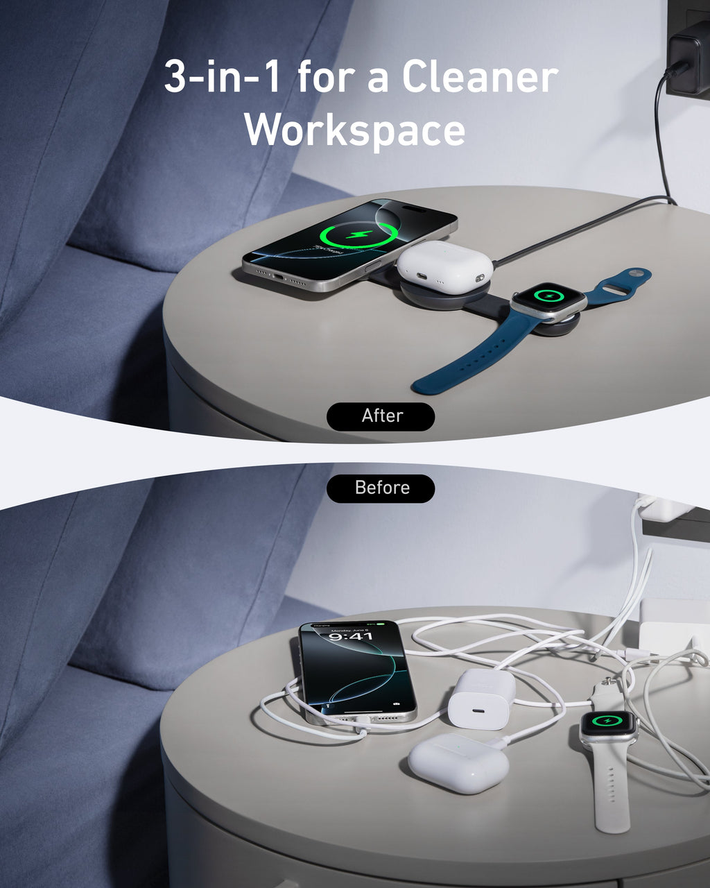 Anker MagGo Wireless Charging Station