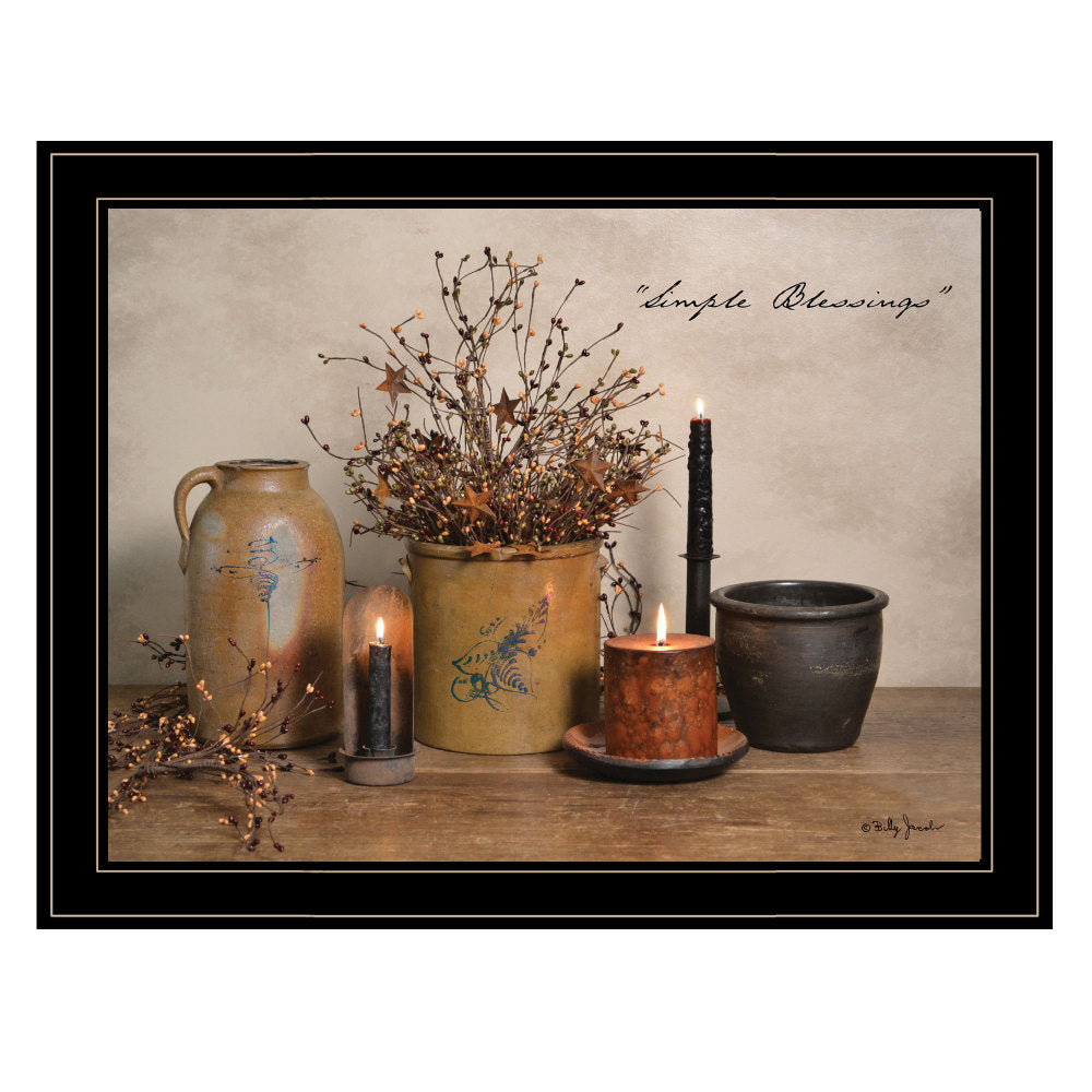 "Simple Blessings" Framed Wall Art by Billy Jacobs