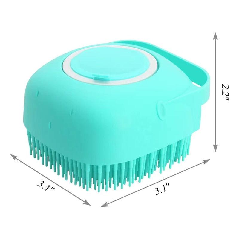 Pet Dog Cat Bath Brush 2-in-1 Pet  Massage Comb