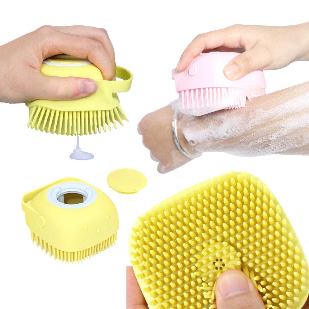 Pet Dog Cat Bath Brush 2-in-1 Pet  Massage Comb