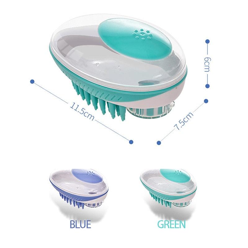 Pet Dog Cat Bath Brush 2-in-1 Pet  Massage Comb