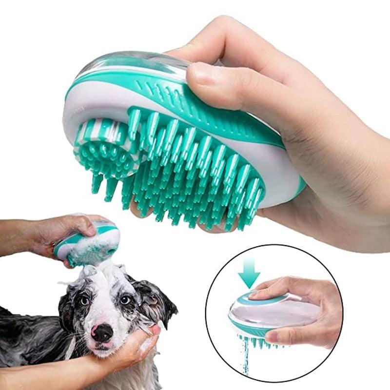 Pet Dog Cat Bath Brush 2-in-1 Pet  Massage Comb