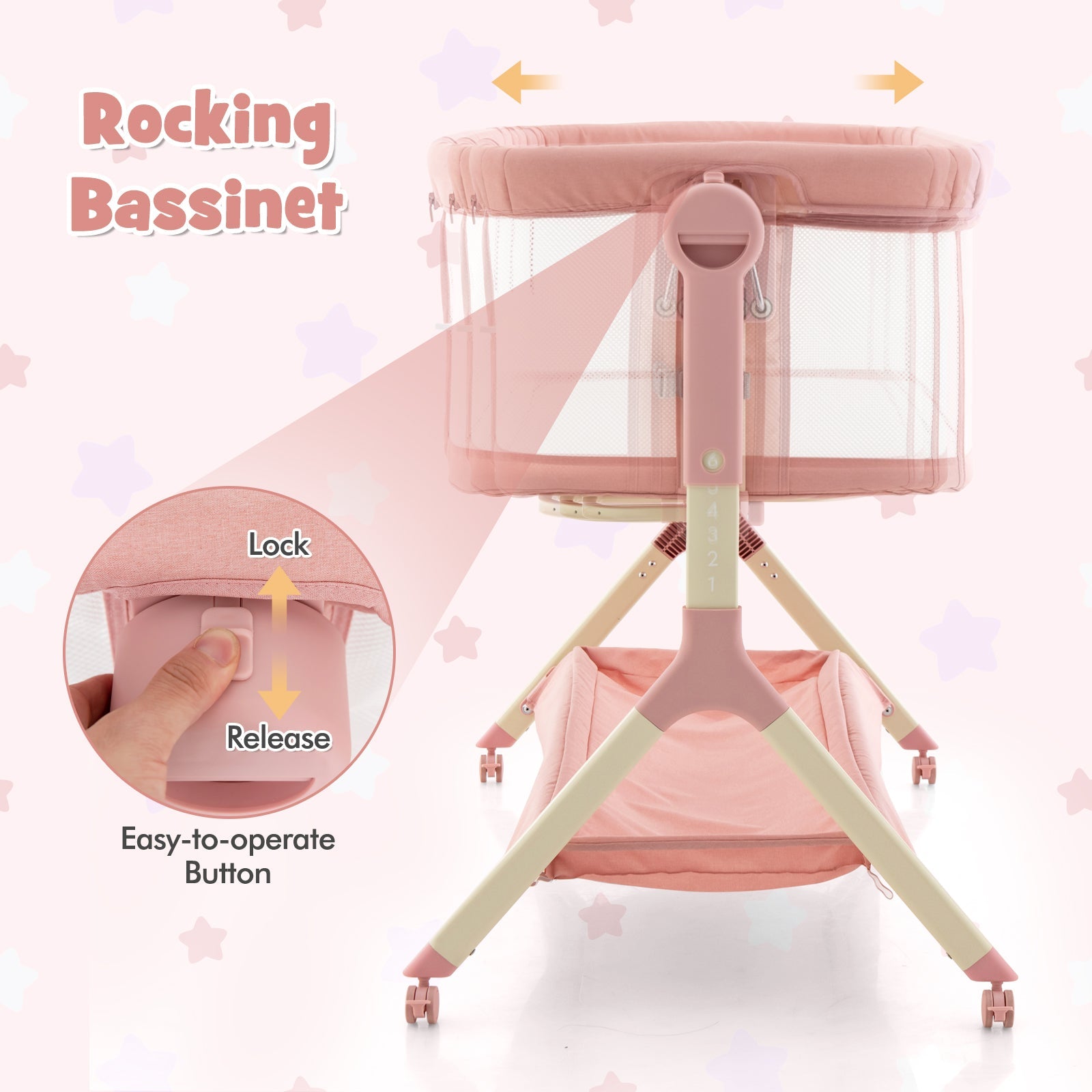 Height Adjustable Bedside Sleeper w