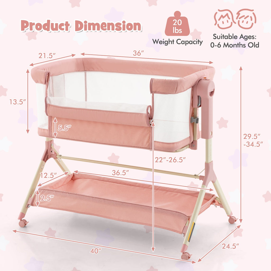 Height Adjustable Bedside Sleeper w