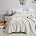 Tache Vanilla Cream Ivory Paisley  Cotton Quilt Set
