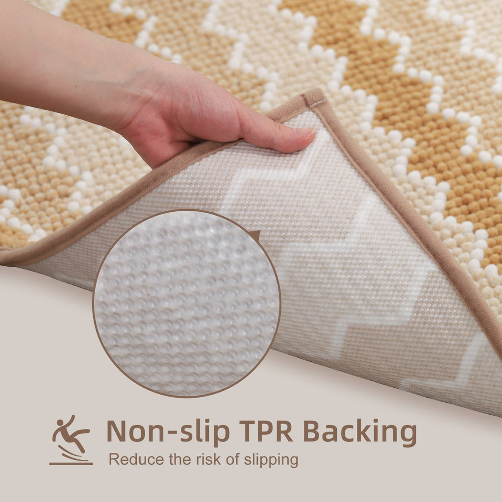 Kasentex Soft Absorbent Durable Non-Slip Bathroom Rug