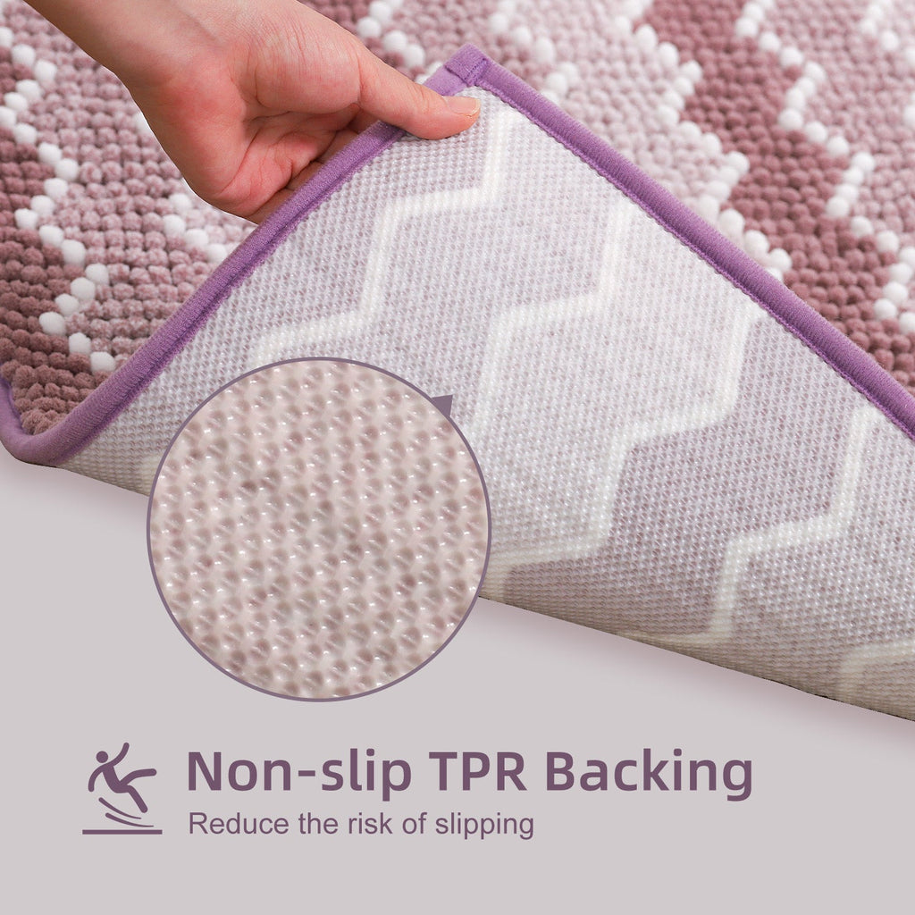Kasentex Soft Absorbent Durable Non-Slip Bathroom Rug
