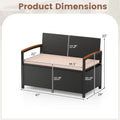 Outdoor Storage Bench Deck Box Patio Furniture