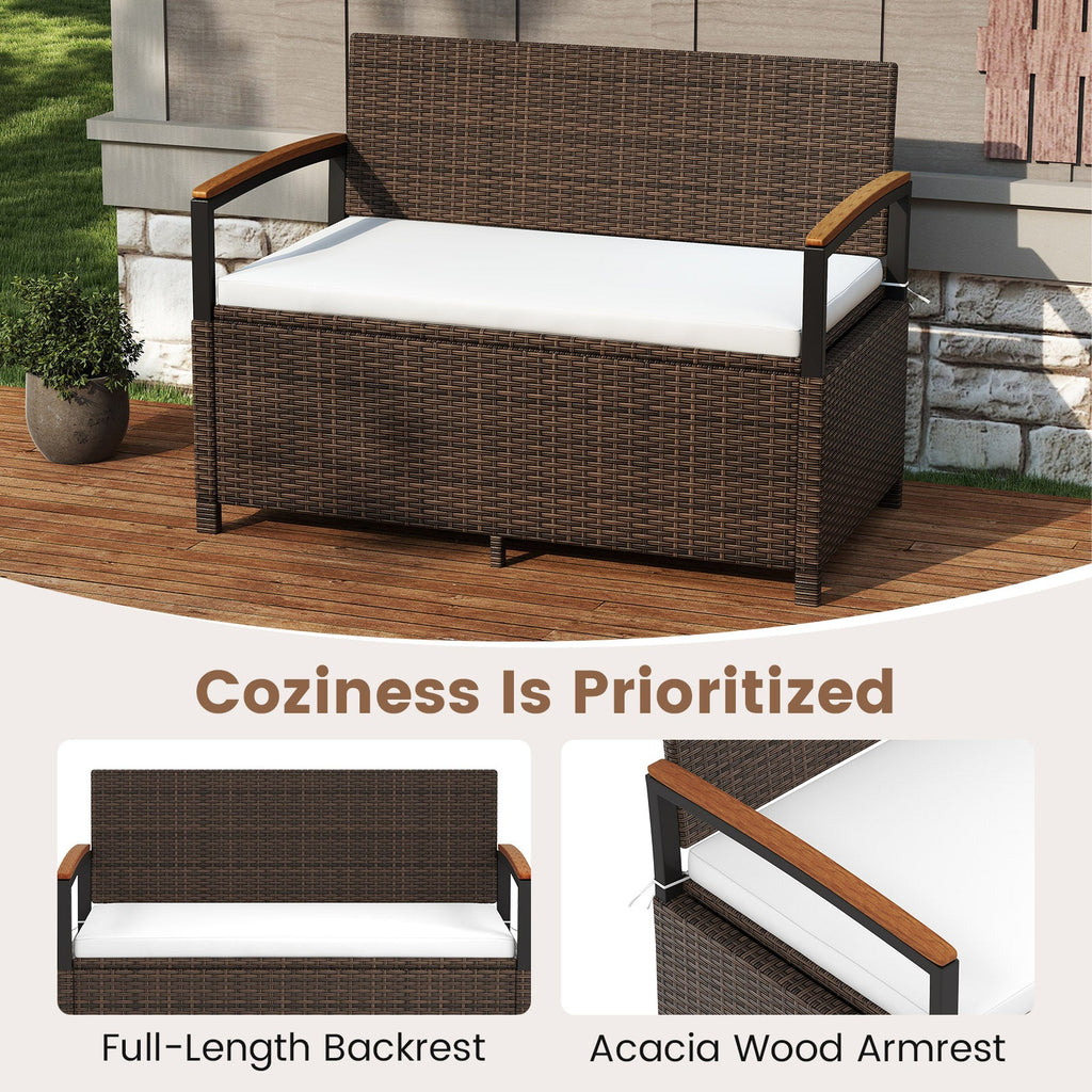 Outdoor Storage Bench Deck Box Patio Furniture