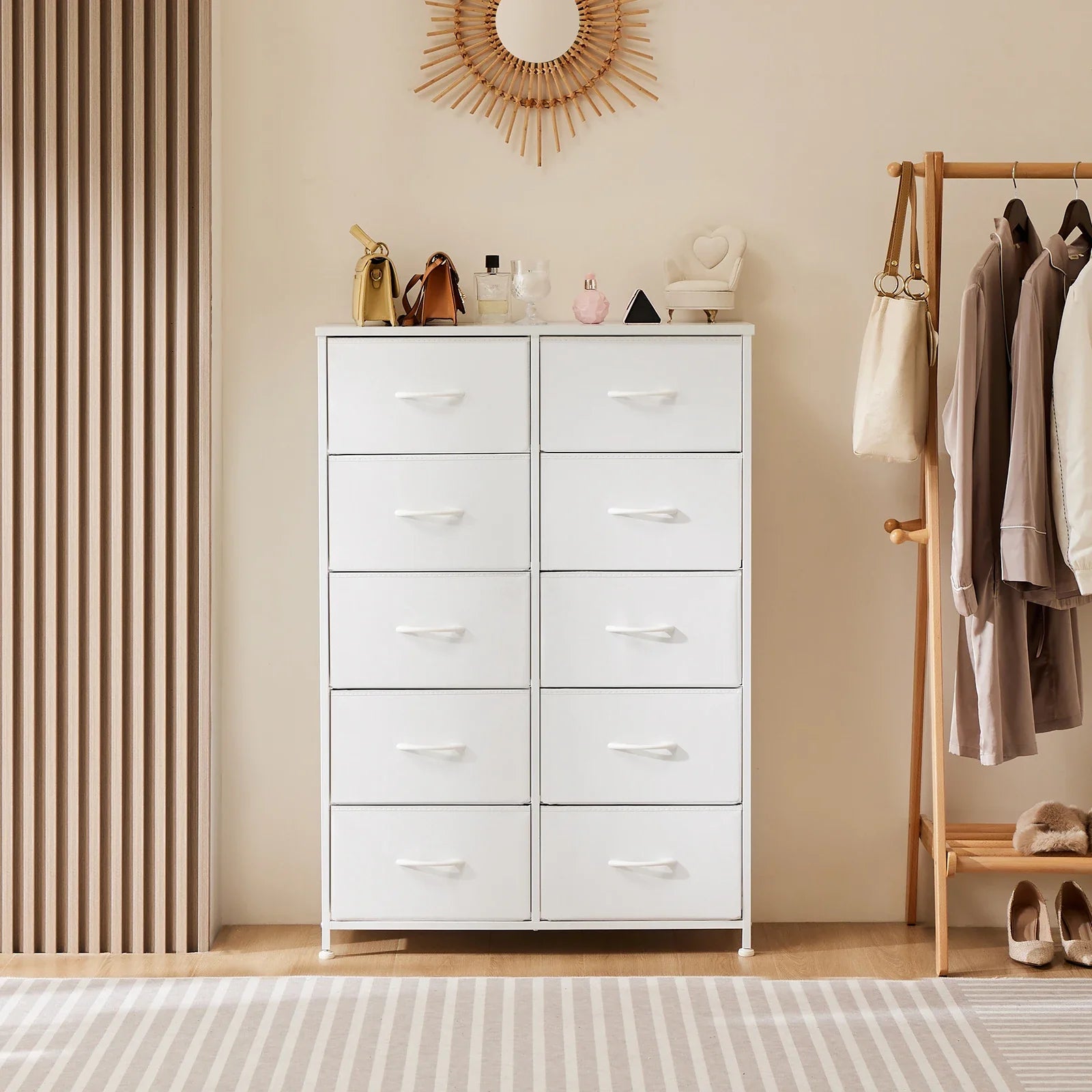 JHK Bedside Table For Bedroom