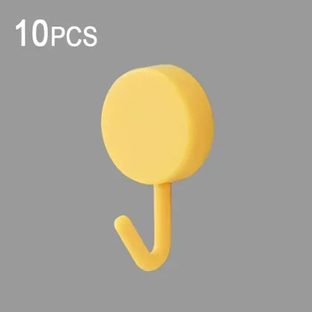 10PCS Self Adhesive Wall Hook Strong Without Drilling