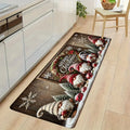 VIKAMA Christmas Carpet Kitchen Rug