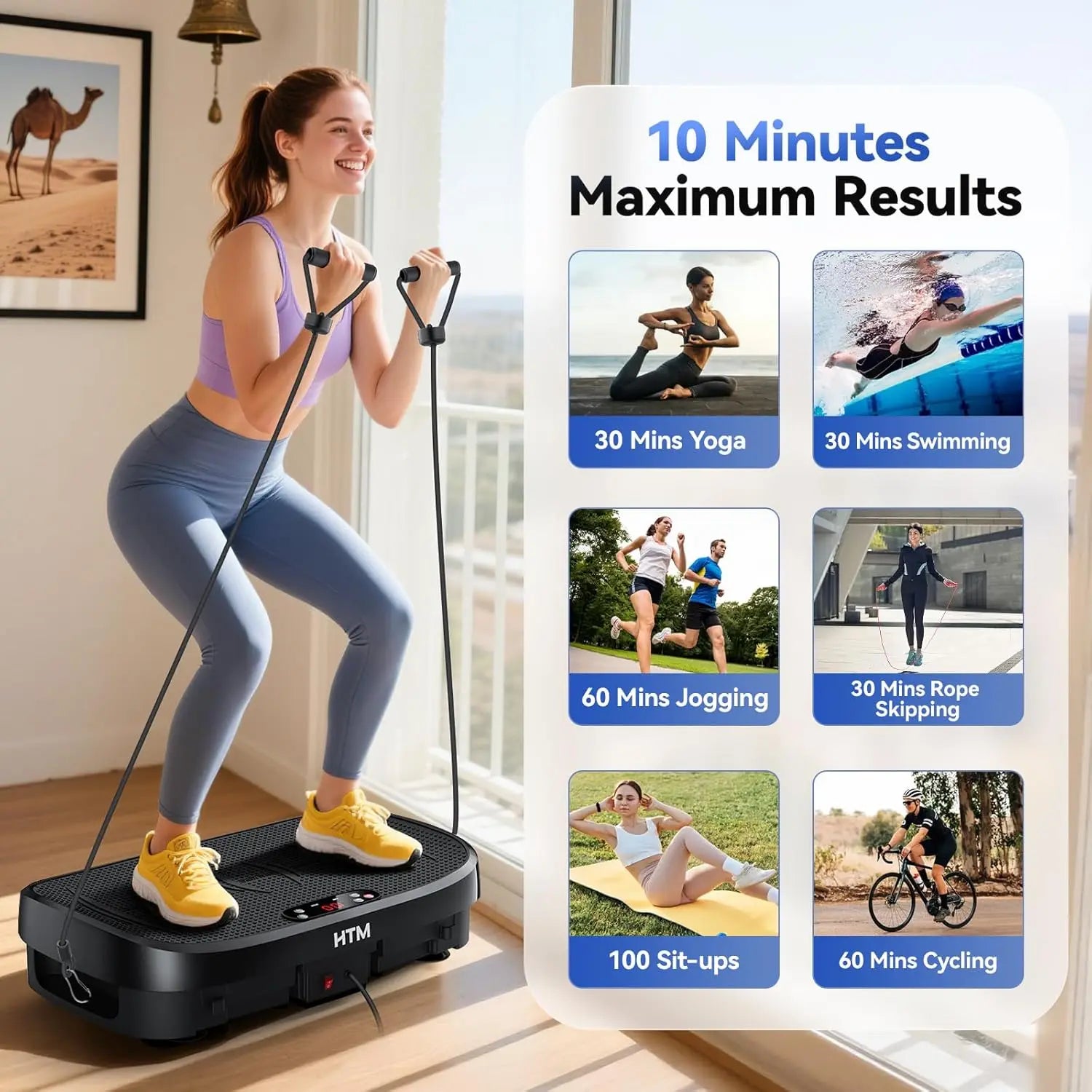 Vibration Plate Fitness Multi-Function Vibration Trainer
