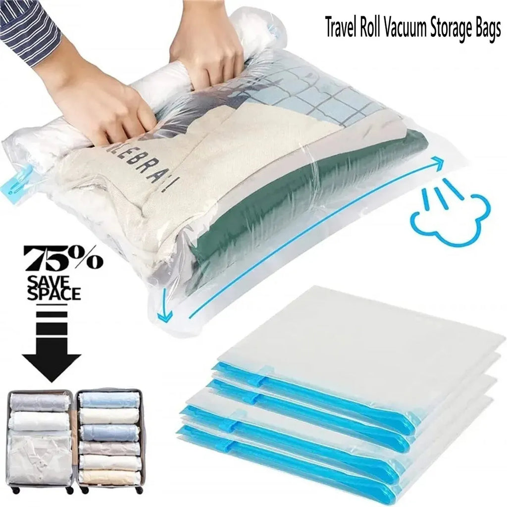 Roll Up Travel Space Saver Storage Bags