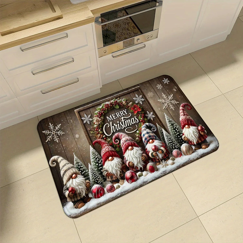 VIKAMA Christmas Carpet Kitchen Rug