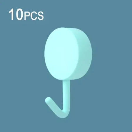 10PCS Self Adhesive Wall Hook Strong Without Drilling