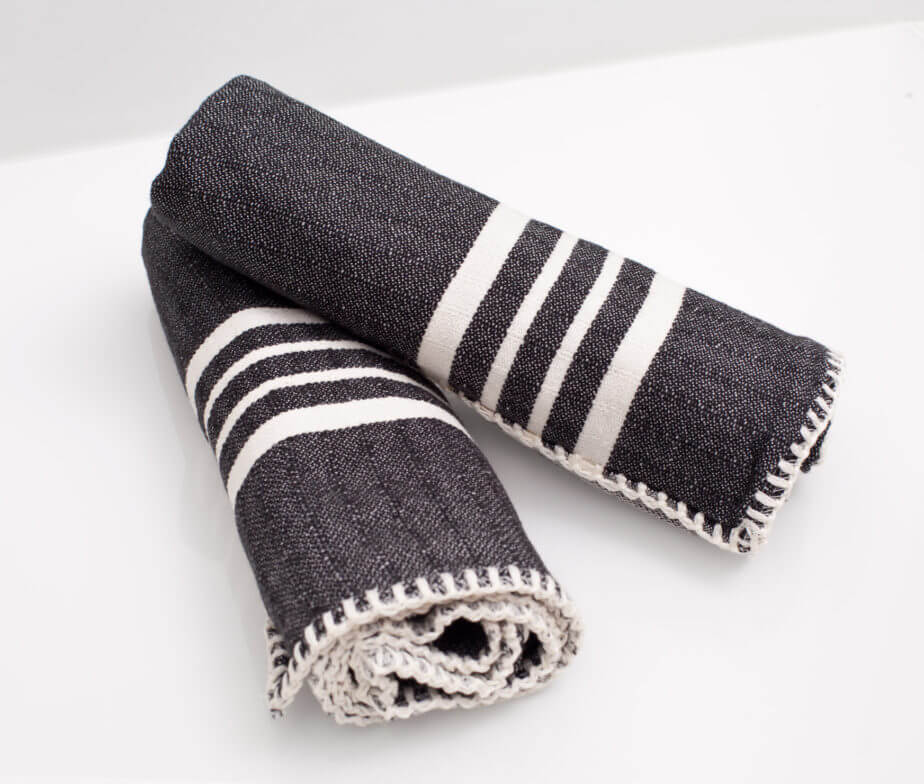 FARMHOUSE HAND TOWEL , WITHOUT FRINGES