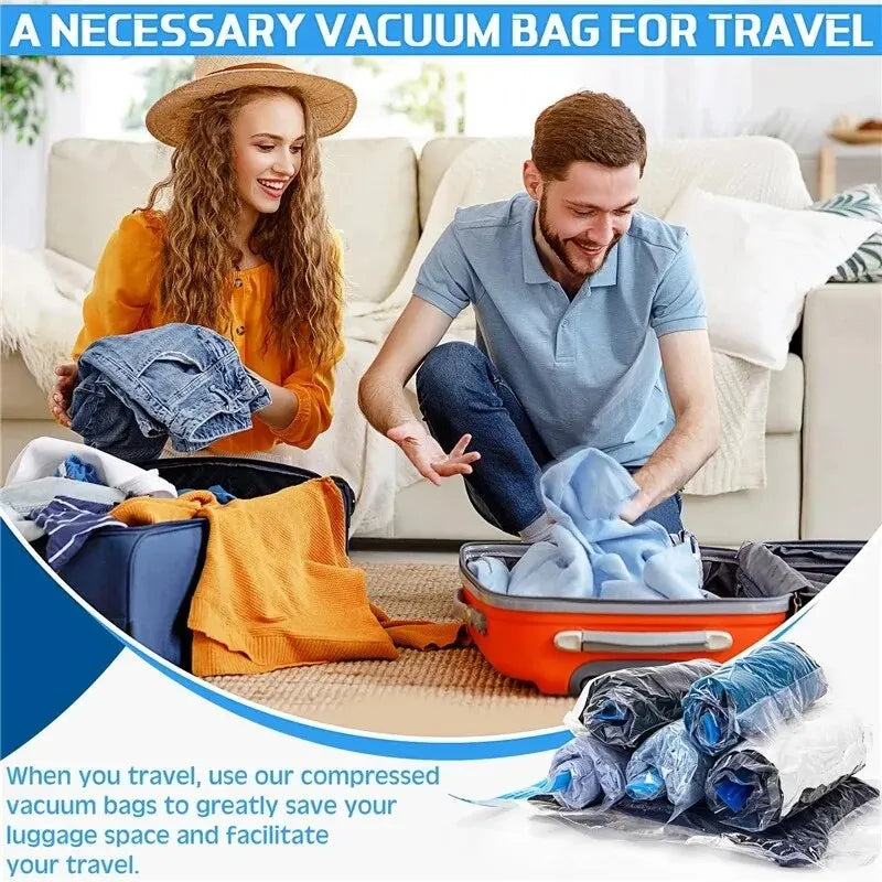 Roll Up Travel Space Saver Storage Bags
