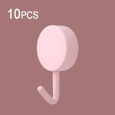 10PCS Self Adhesive Wall Hook Strong Without Drilling