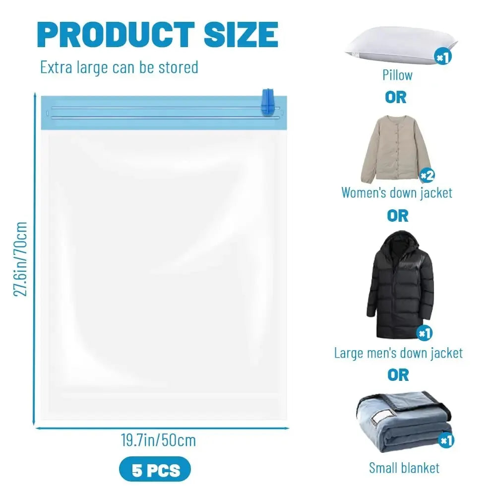 Roll Up Travel Space Saver Storage Bags