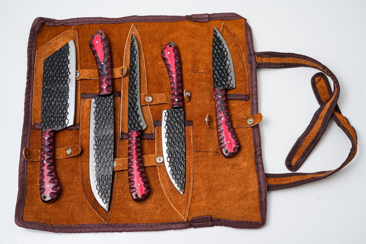 5-Piece Hand-Forged Kitchen Knife Set