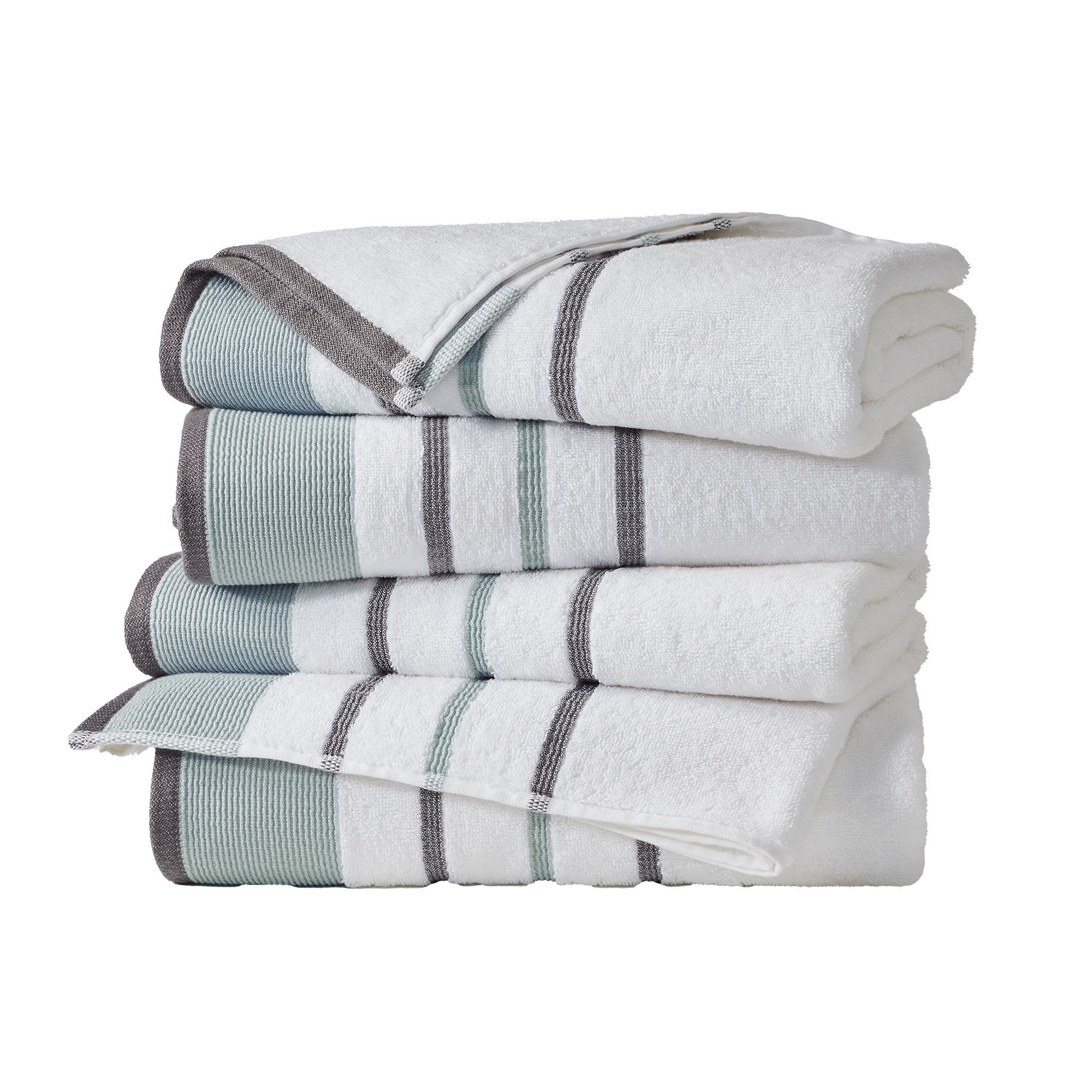 Decorative Cotton Stripe Bath Towel Set