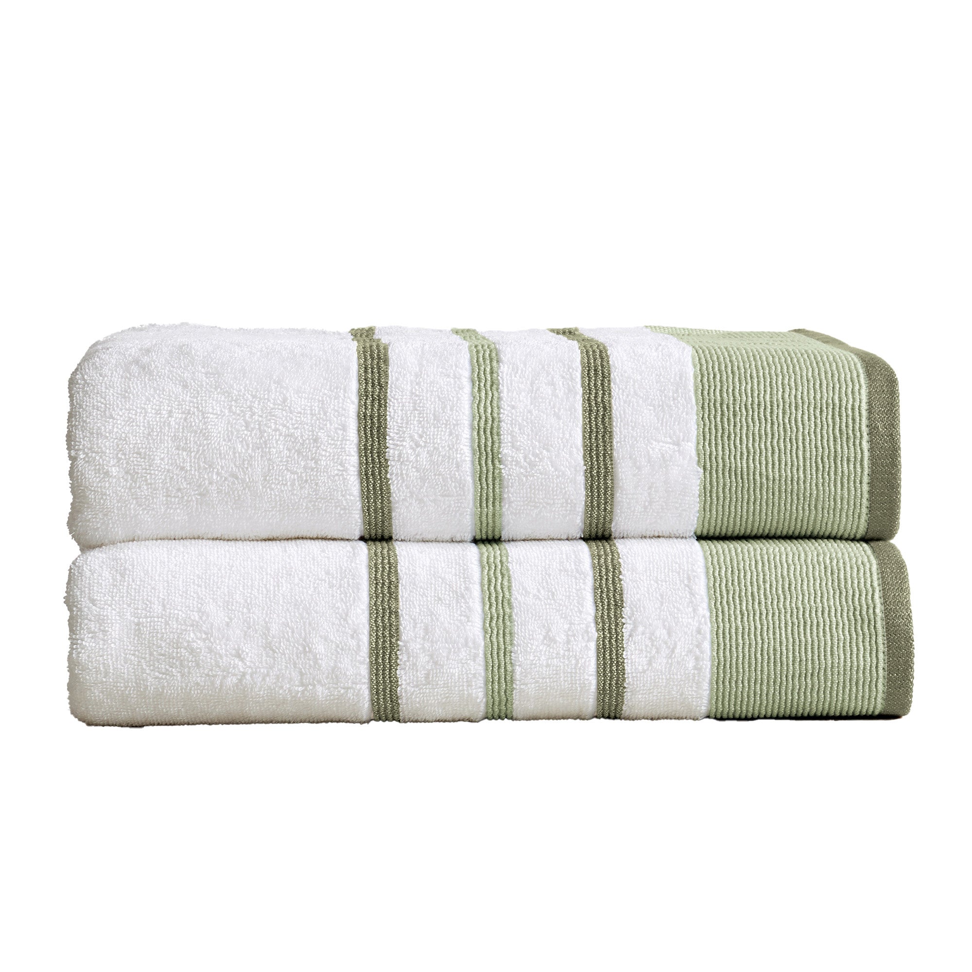 Decorative Cotton Stripe Bath Towel Set