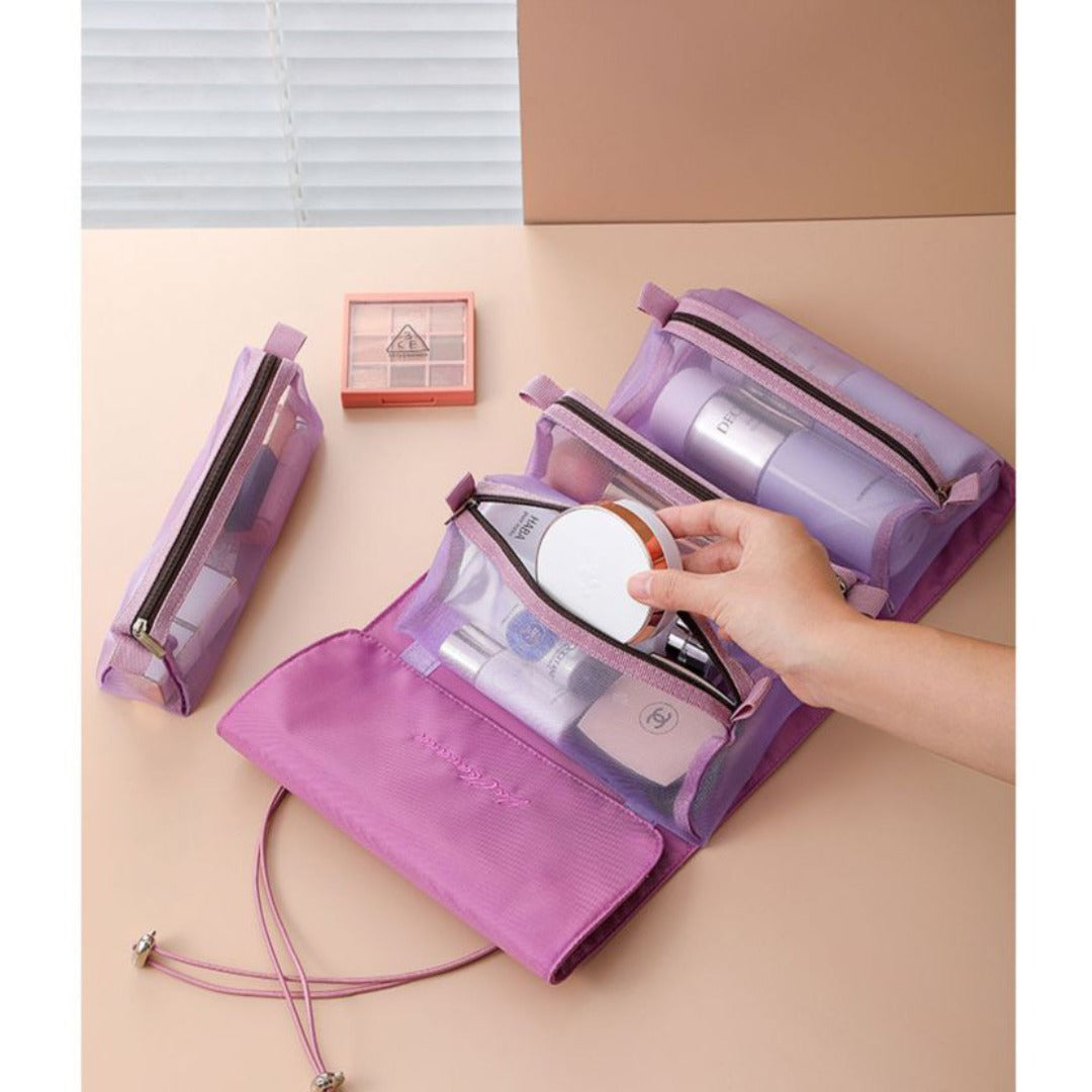 Travel portable large capacity makeup bags