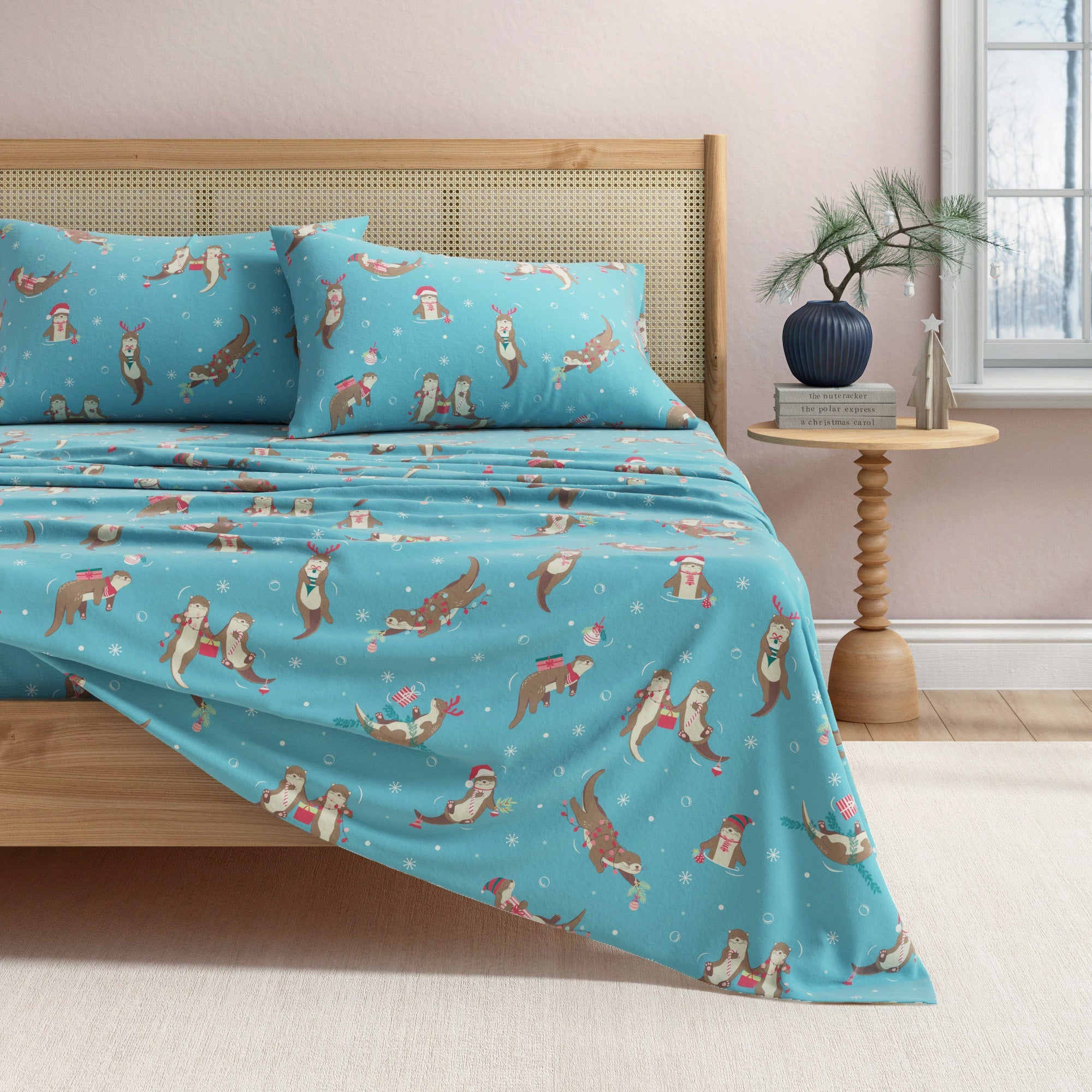 Turkish Cotton Christmas Flannel Sheet
