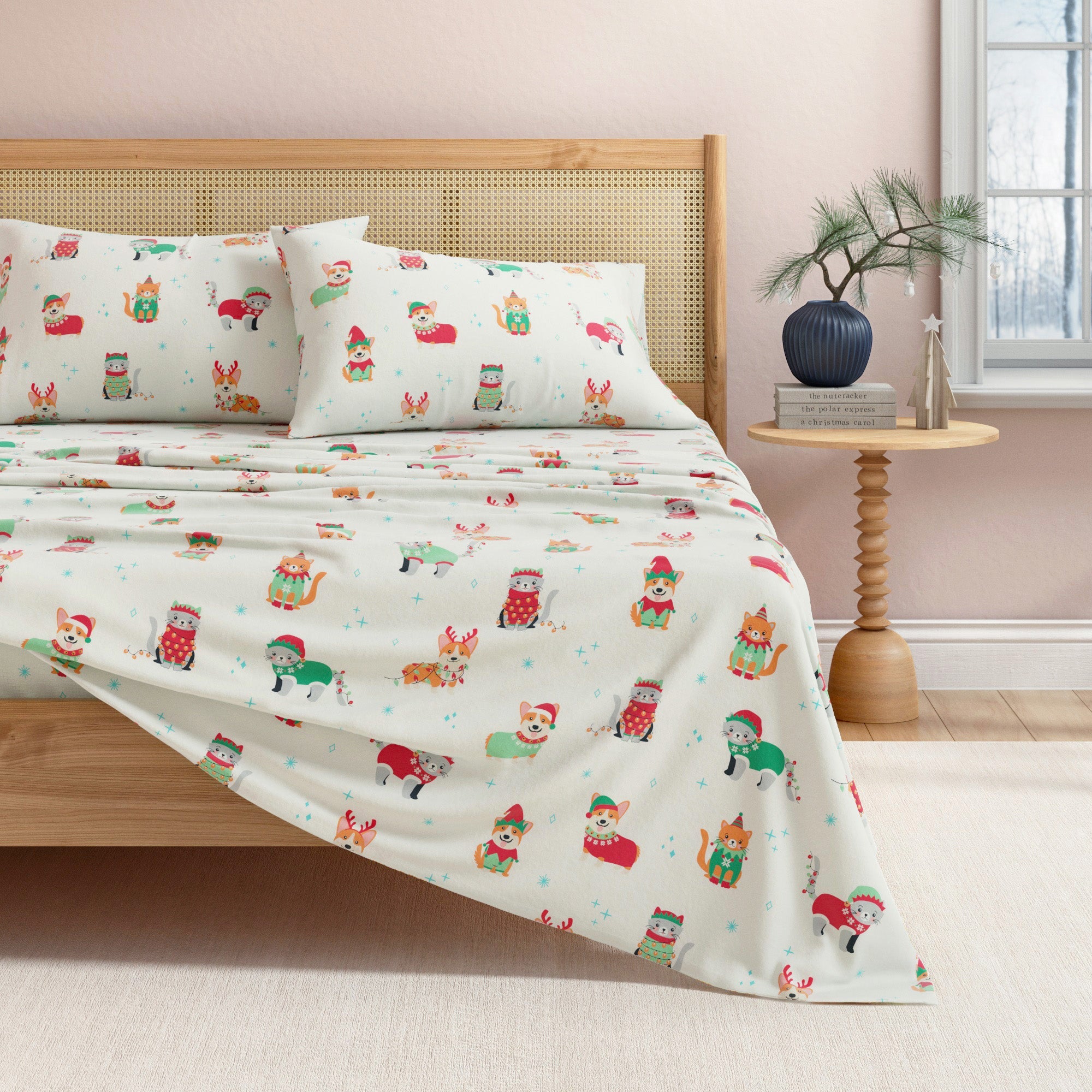 Turkish Cotton Christmas Flannel Sheet