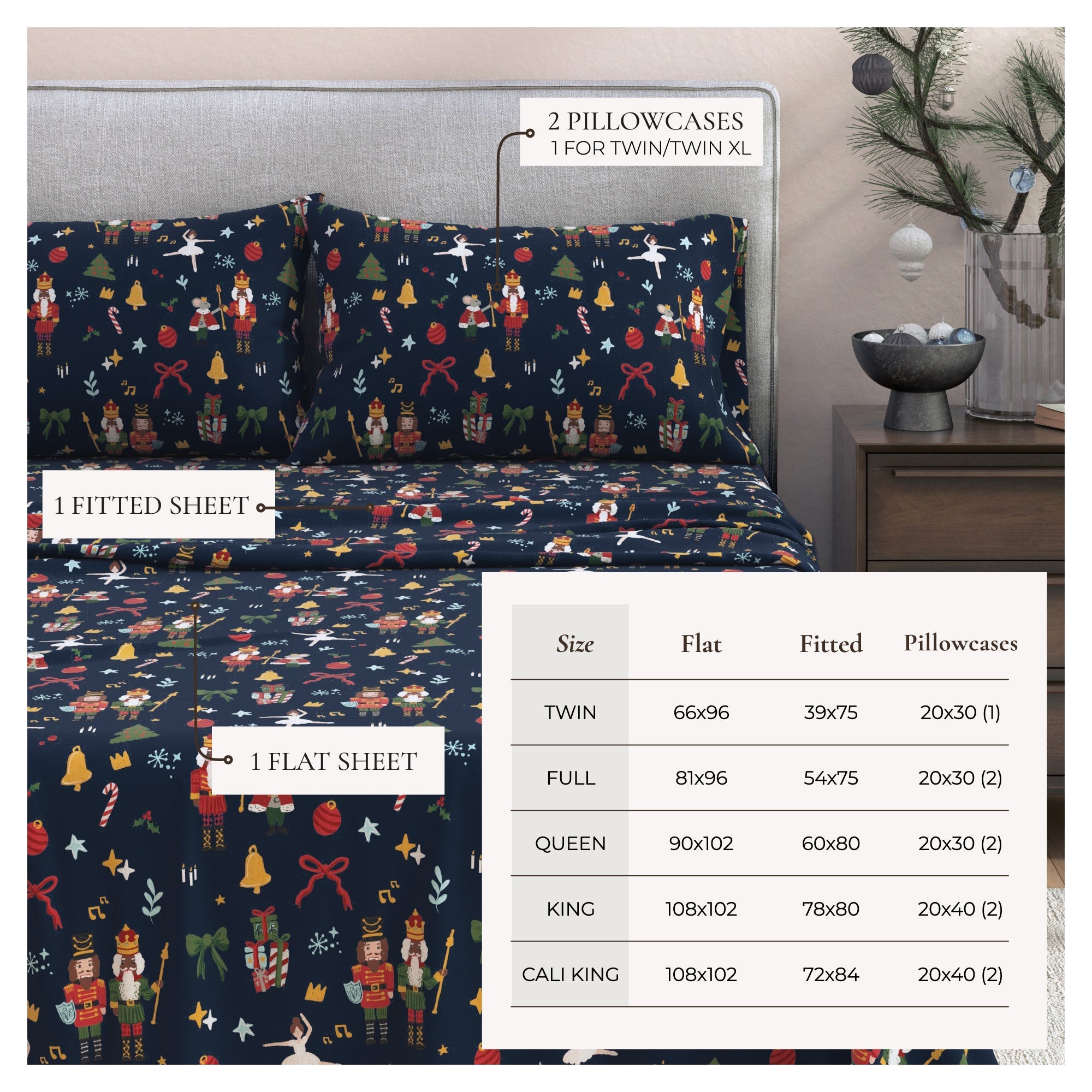 Turkish Cotton Christmas Flannel Sheet