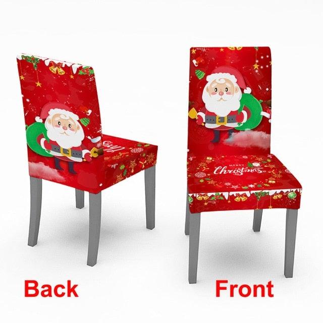 Christmas Chair Cover Stretch Spandex