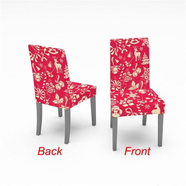 Christmas Chair Cover Stretch Spandex