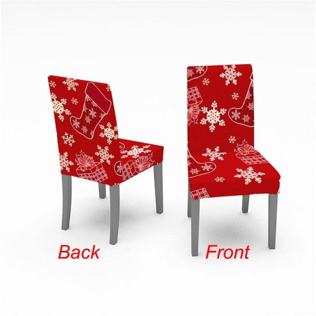 Christmas Chair Cover Stretch Spandex