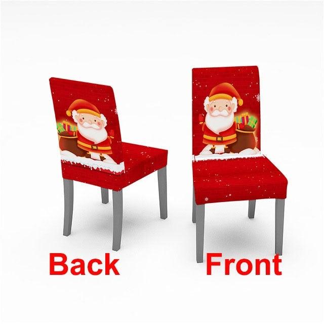 Christmas Chair Cover Stretch Spandex