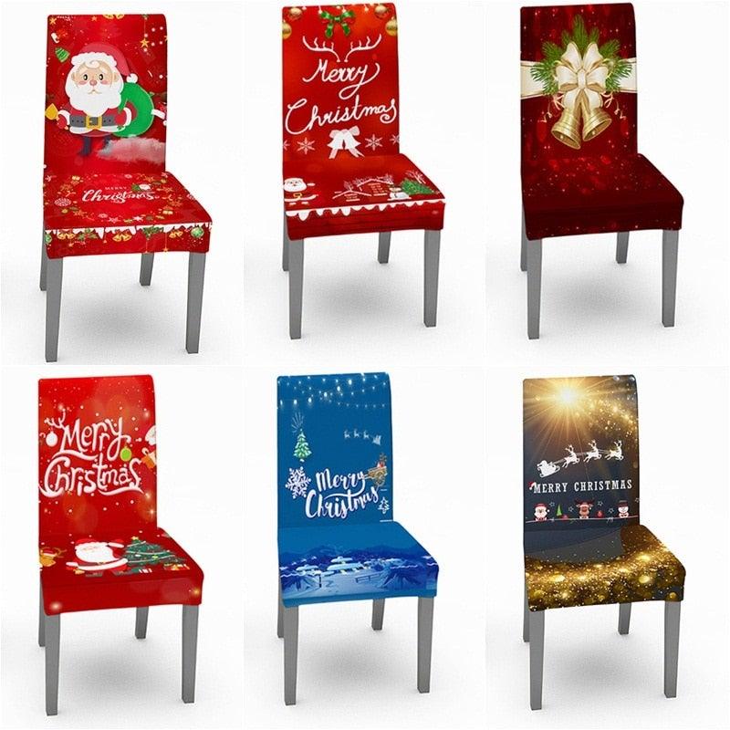 Christmas Chair Cover Stretch Spandex